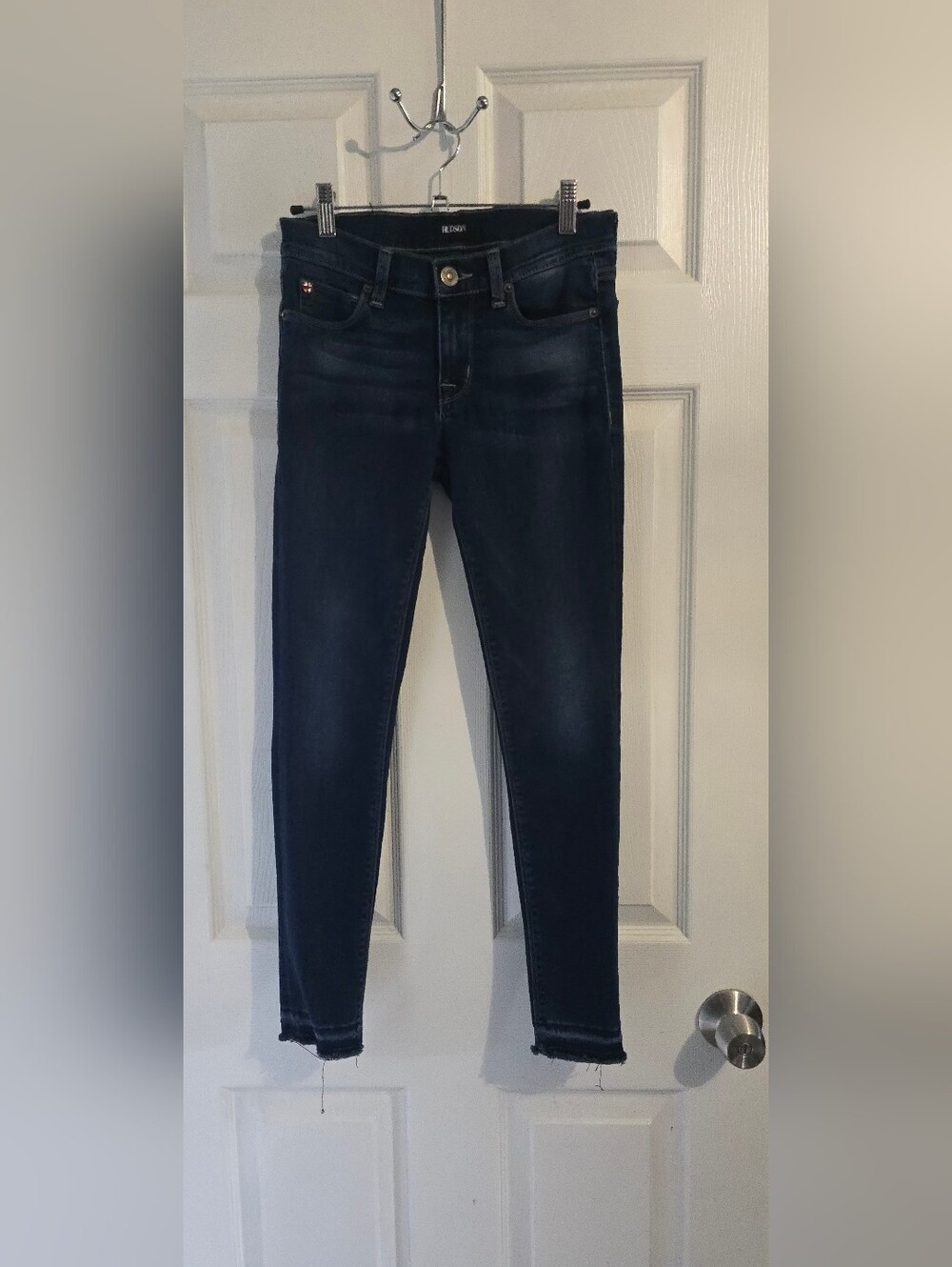 Hudson Krista Crop Super Skinny Raw Hem Jeans 26"